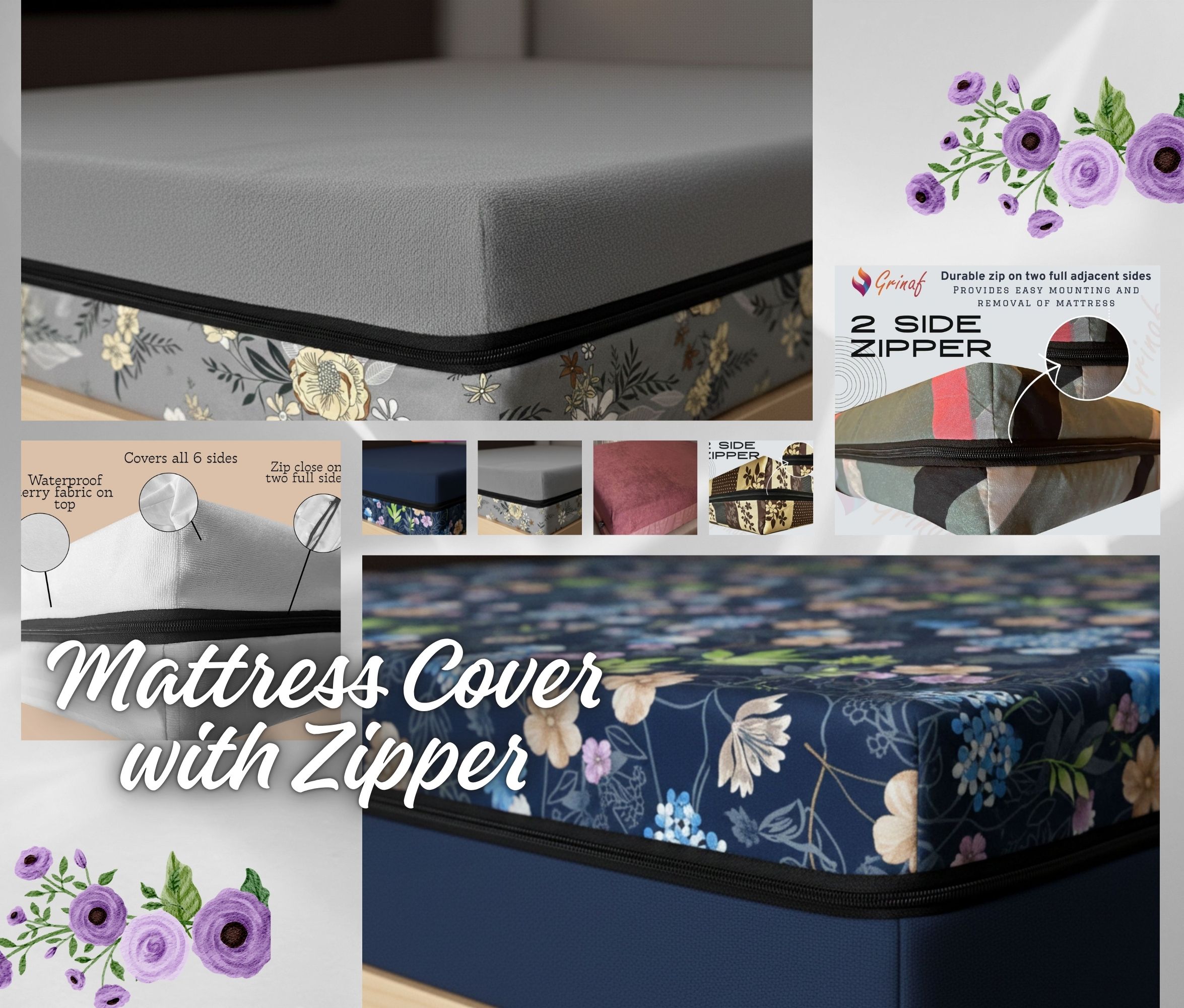 Best Mattress Cover with Zipper for Dust and Waterproof Protection