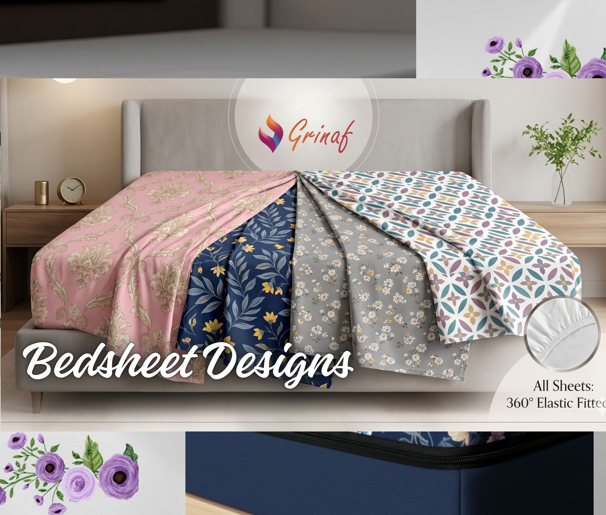 Best Double Bed Bedsheet Designs for Modern Bedrooms