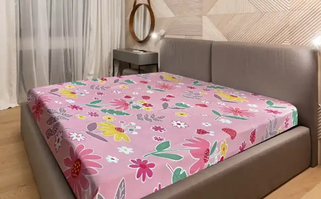 zipper mattress cover pink